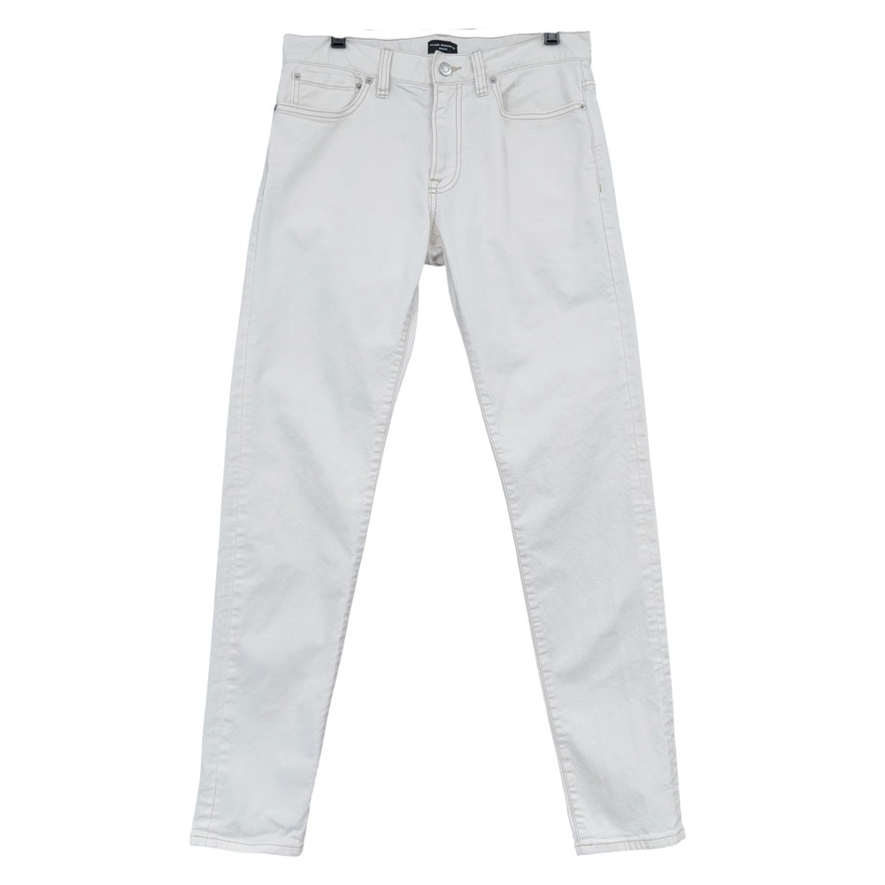 Club Monaco Super Slim Denim Men 30/32 Cotton Elastane Off-White